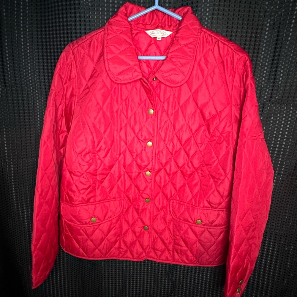 Red Northern Reflections Quilted Jacket